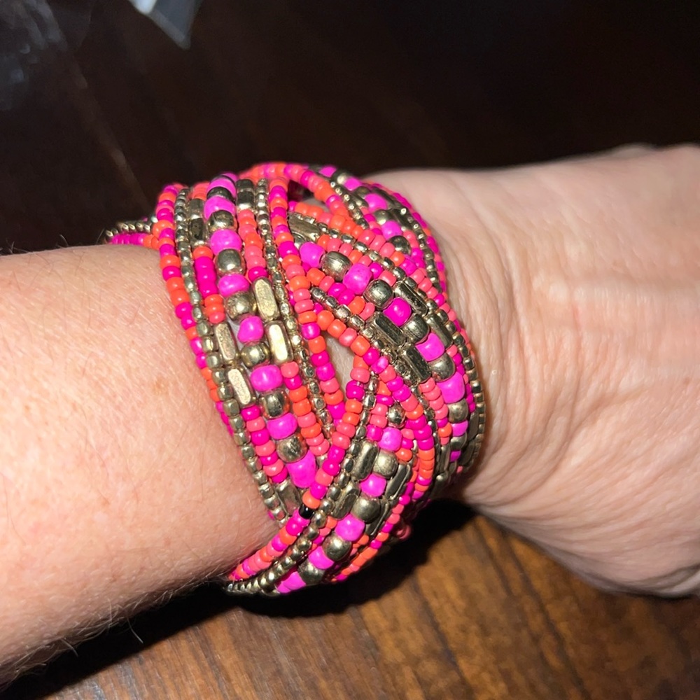 Sharp Fun Colorful Statement Bracelet! Chicos Nwot - image 1